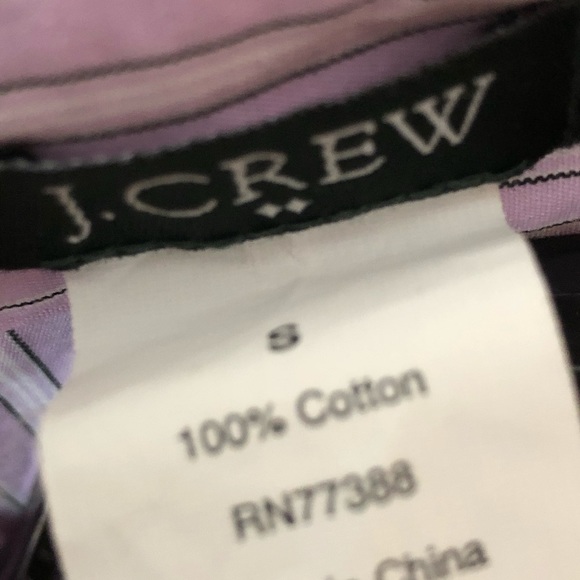 J. Crew lavender button down pleated shirt top - Picture 3 of 4